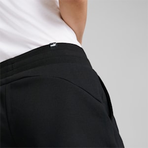 Essentials Women's Regular Fit 4" Sweat Shorts, Puma Black, extralarge-IND